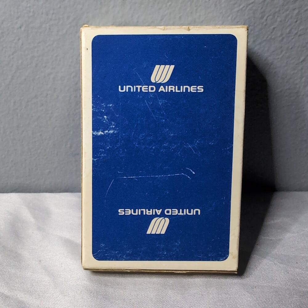 United‎ Airlines Playing Cards Deck Opened Complete Blue Arrco